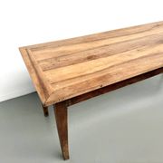 Table de ferme en noyer massif, années 50