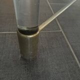 Vintage plexiglass and brass table