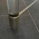 Vintage plexiglass and brass table