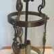 Old lantern in bronze and glass