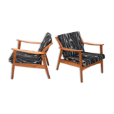 Pair of Danish Mid Century Easychairs by Nils Kofoed