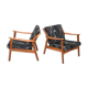 Pair of Danish Mid Century Easychairs by Nils Kofoed