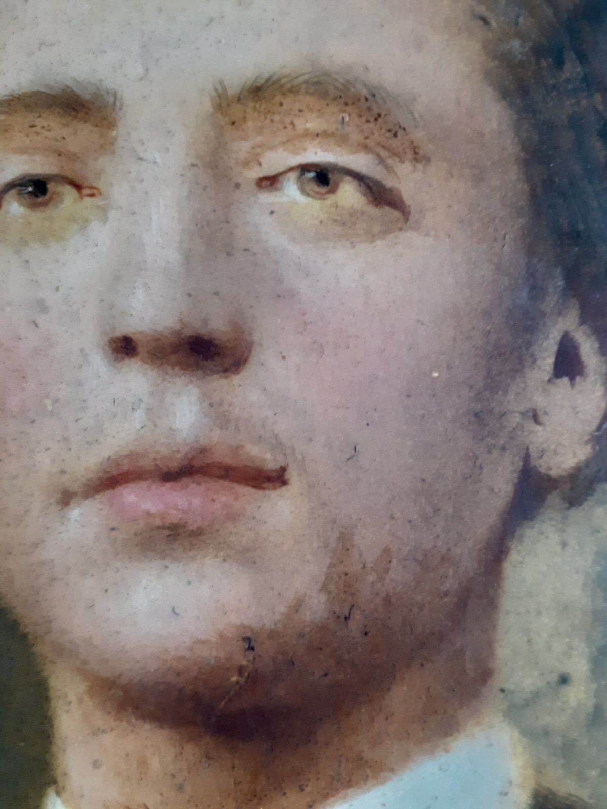 Portrait oil on cardboard