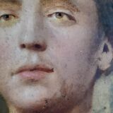 Portrait oil on cardboard