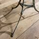 Old garden or bistro pedestal table