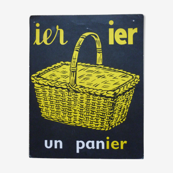 Le panier, image de lecture