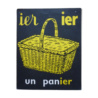 Le panier, image de lecture