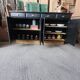 Large wooden and black sideboard