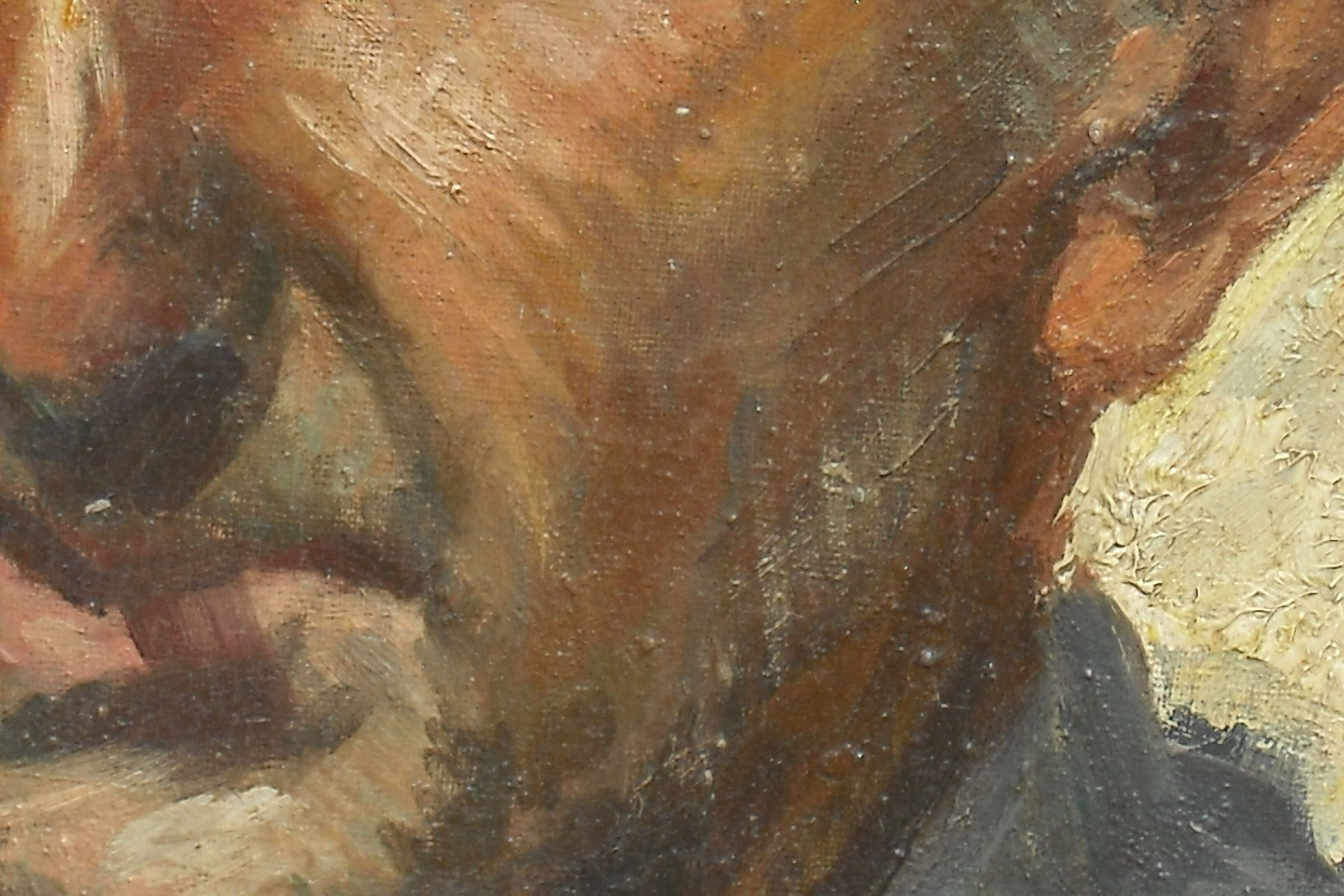 Oil 35 / 27 - Canvas on cardboard -