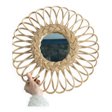 rattan mirror