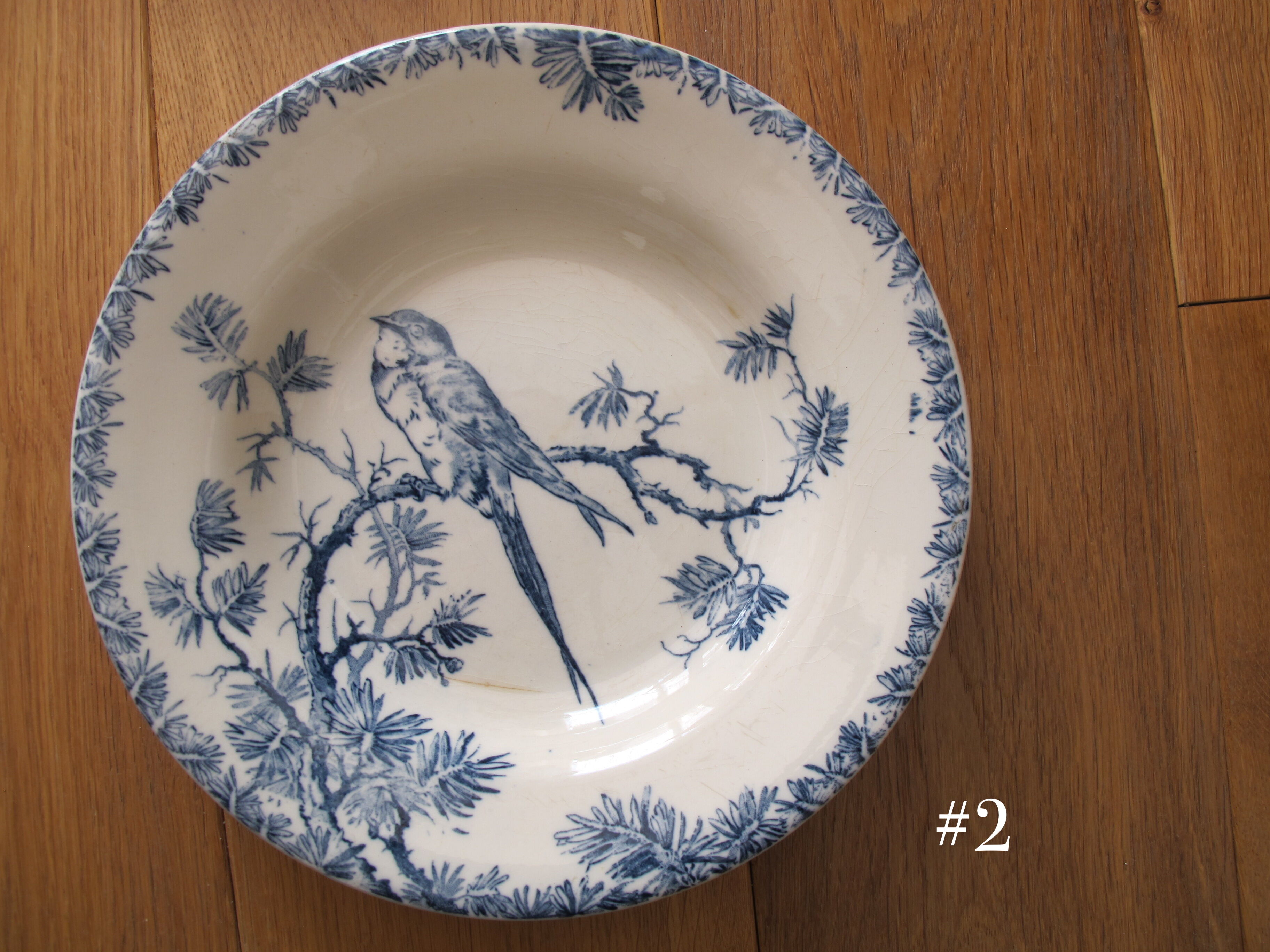 Set of 6 Gien hollow plates