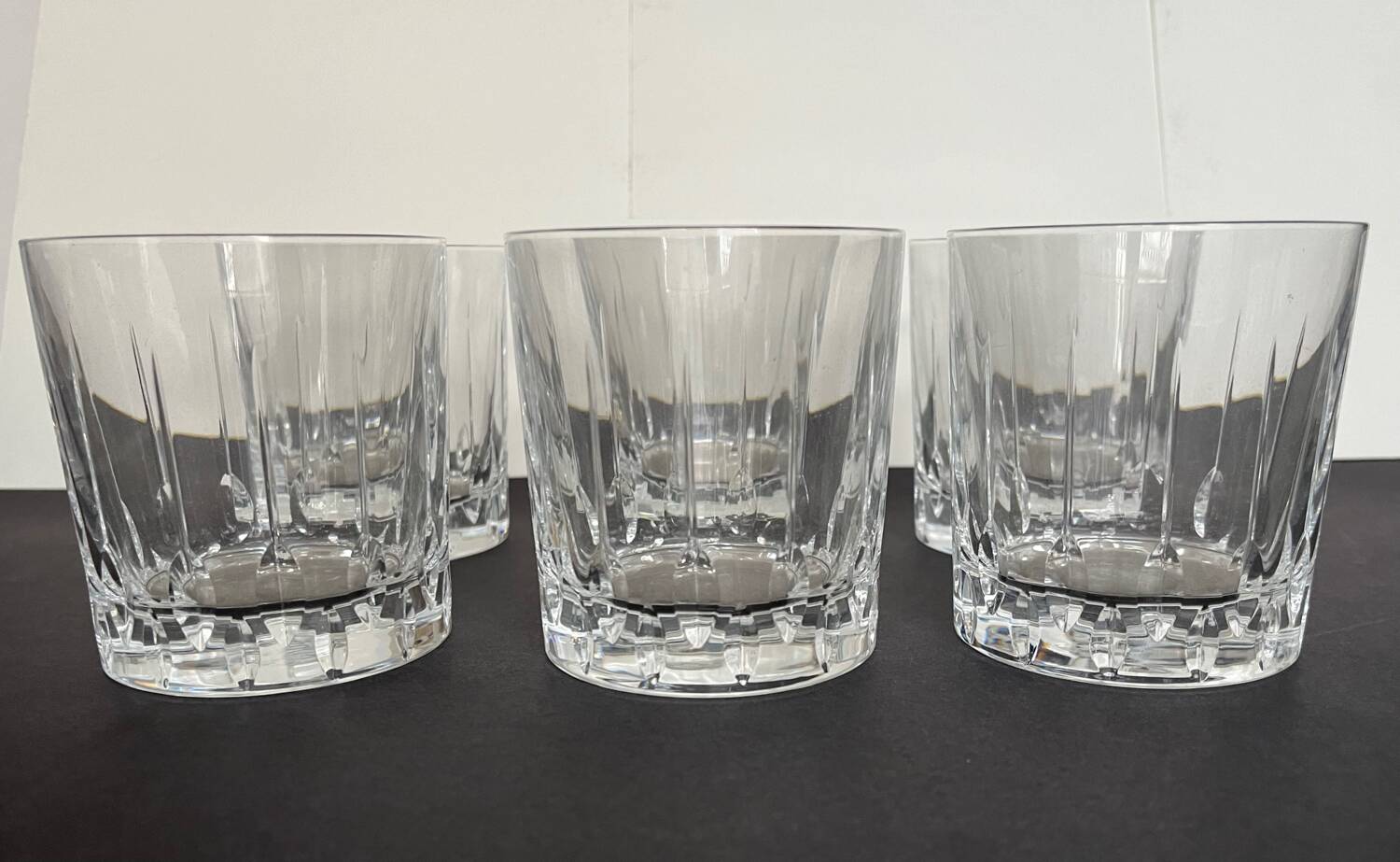 6 Baccarat crystal whisky glasses