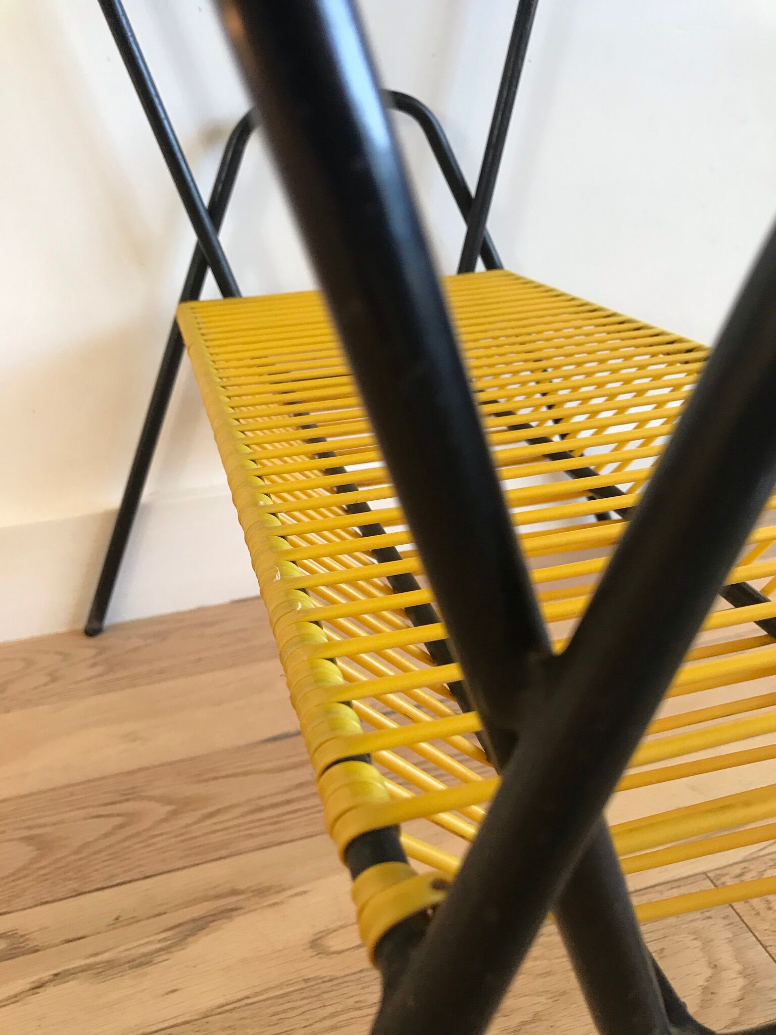 Platinum table range vinyl scoubidou vintage yellow