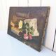 Still Life with Oil on Canvas Books XIXth