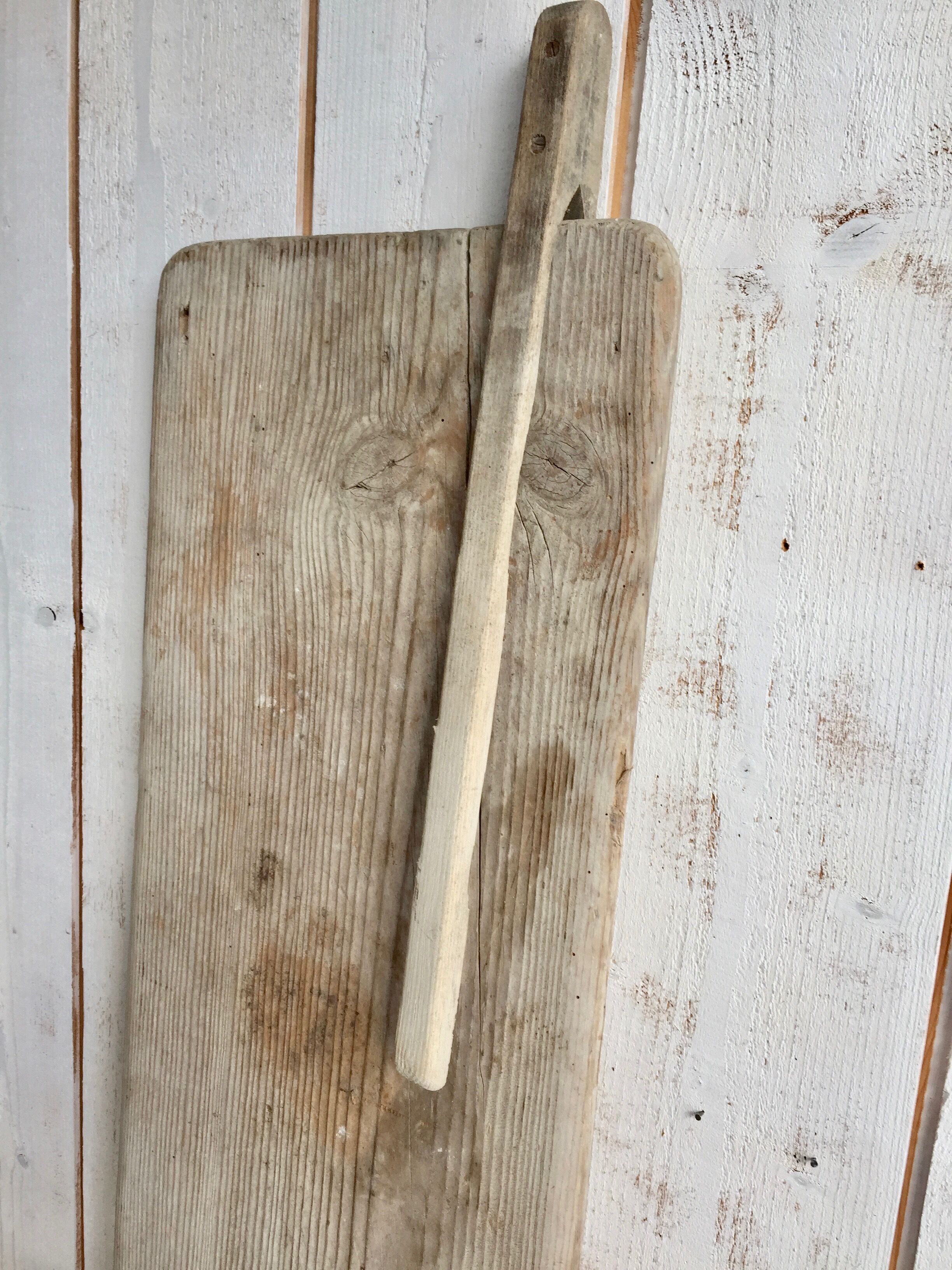 Wooden board with pliers