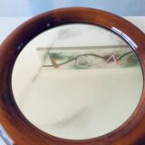 Large round mirror