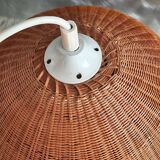 Vintage woven rattan pendant light