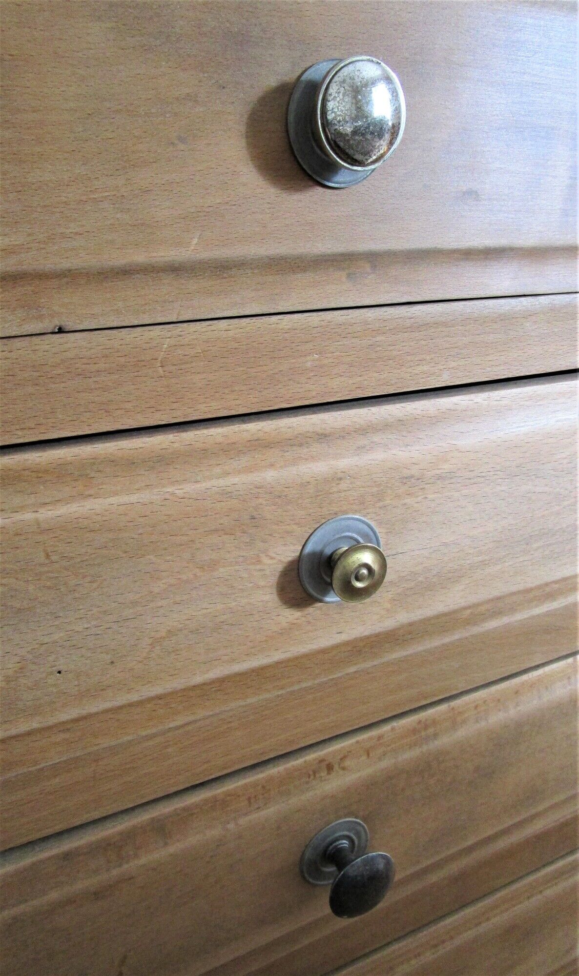 Wooden dresser five drawers vintage 50s