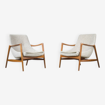 Lounge Chairs by Rolf Rastad & Adolf Relling for Dokka Möbler, 1950s, Set of 2