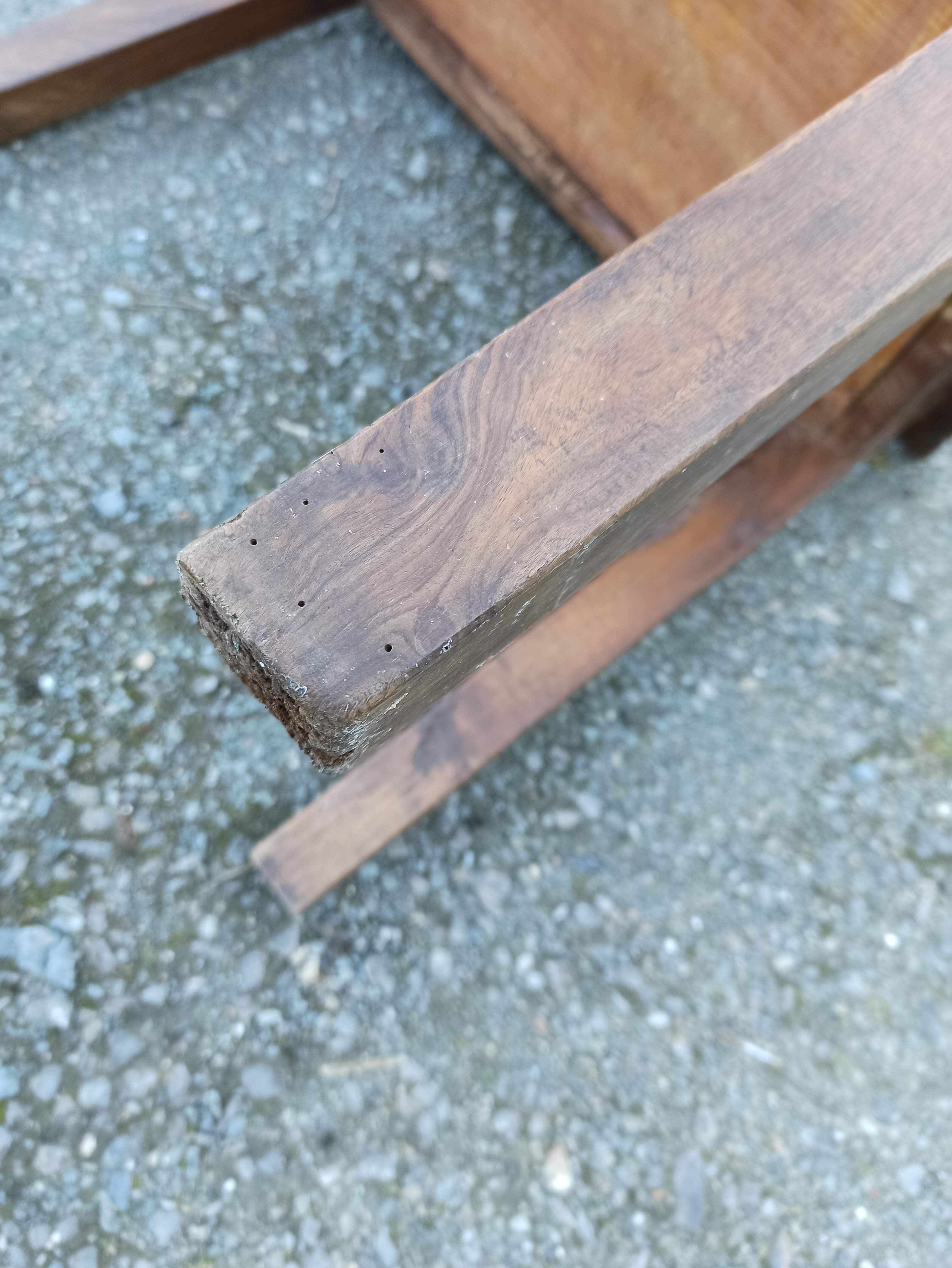 Firm table desk cherry walnut a drawer in front