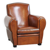 Very beautiful design armchair made of top-quality sheepskin leather