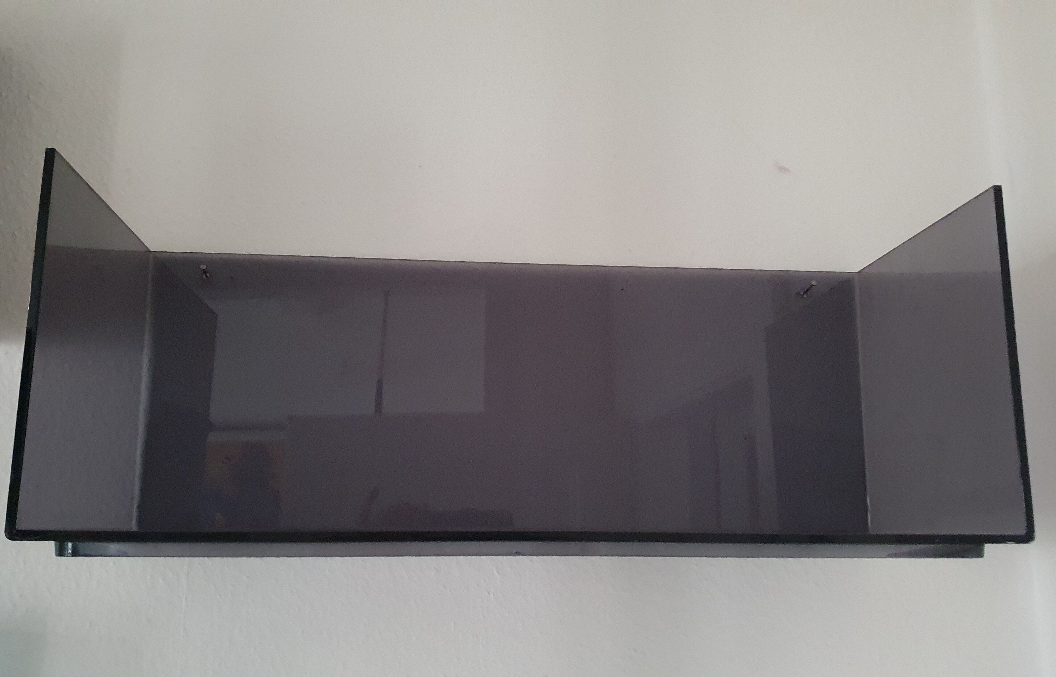 Plexiglas wall shelf