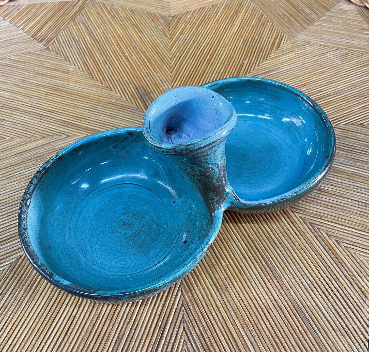 Double ceramic pocket tray