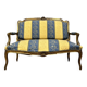 Louis XV style bench in gilded wood, 20th century