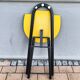 yellow folding chair