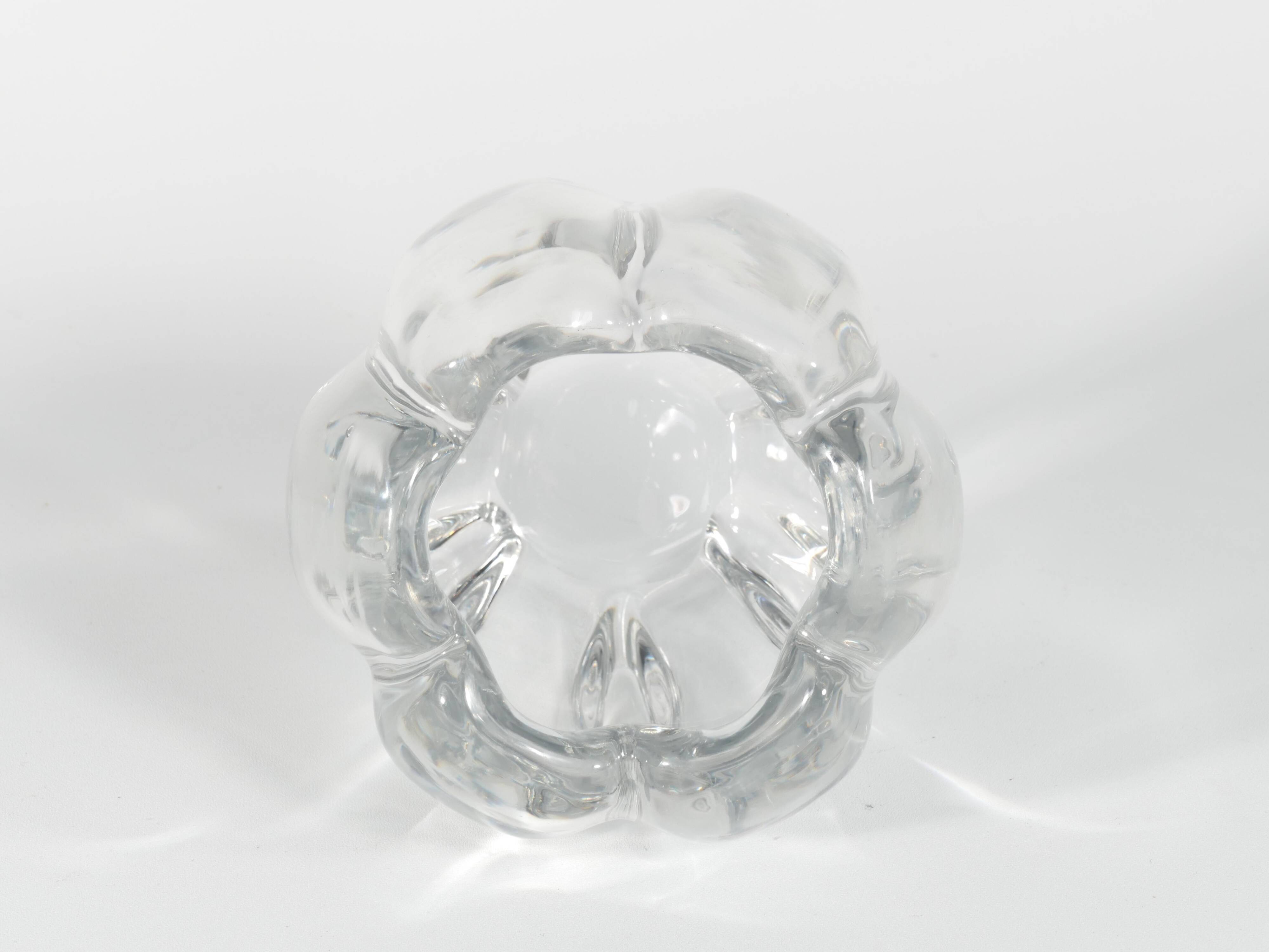Swedish Grace Crystal Glass Vase Stella Polaris by Vicke Lindstrand for Orrefors