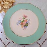 Mismatched old flat plates with gold