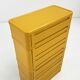 Yellow cabinet model “4964” by Olaf Von Bohr for Kartell, 1970