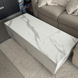 Table basse plaquage marbre