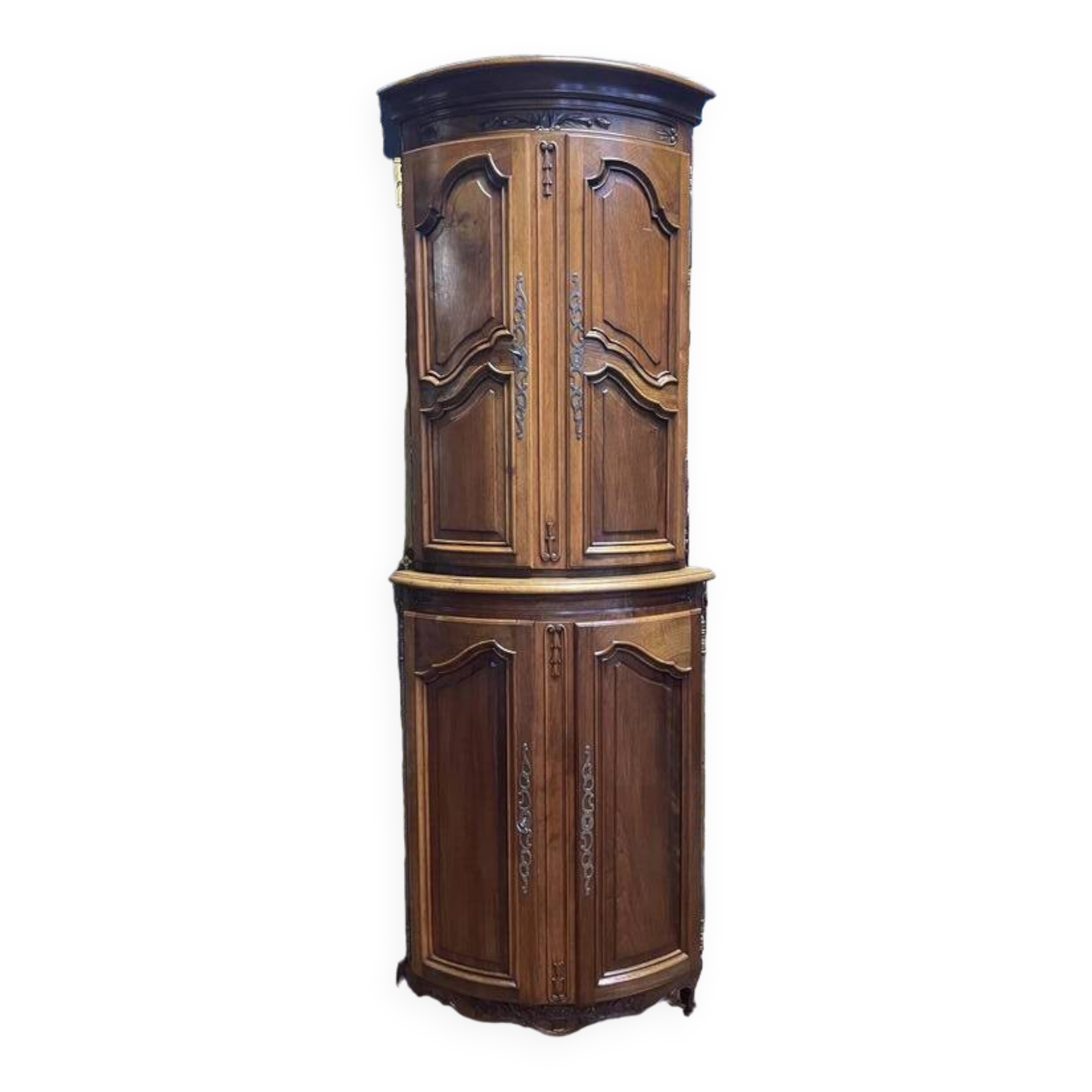 Louis XV style Provencal corner cupboard