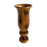 Vase Médicis en bois d'olivier