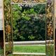 Antique mirror with parecloses and eglomised glass 18th century style