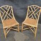 Pair of rattan chairs Italian work