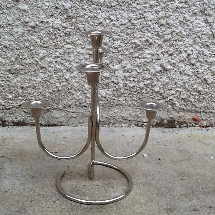Metal candleholder