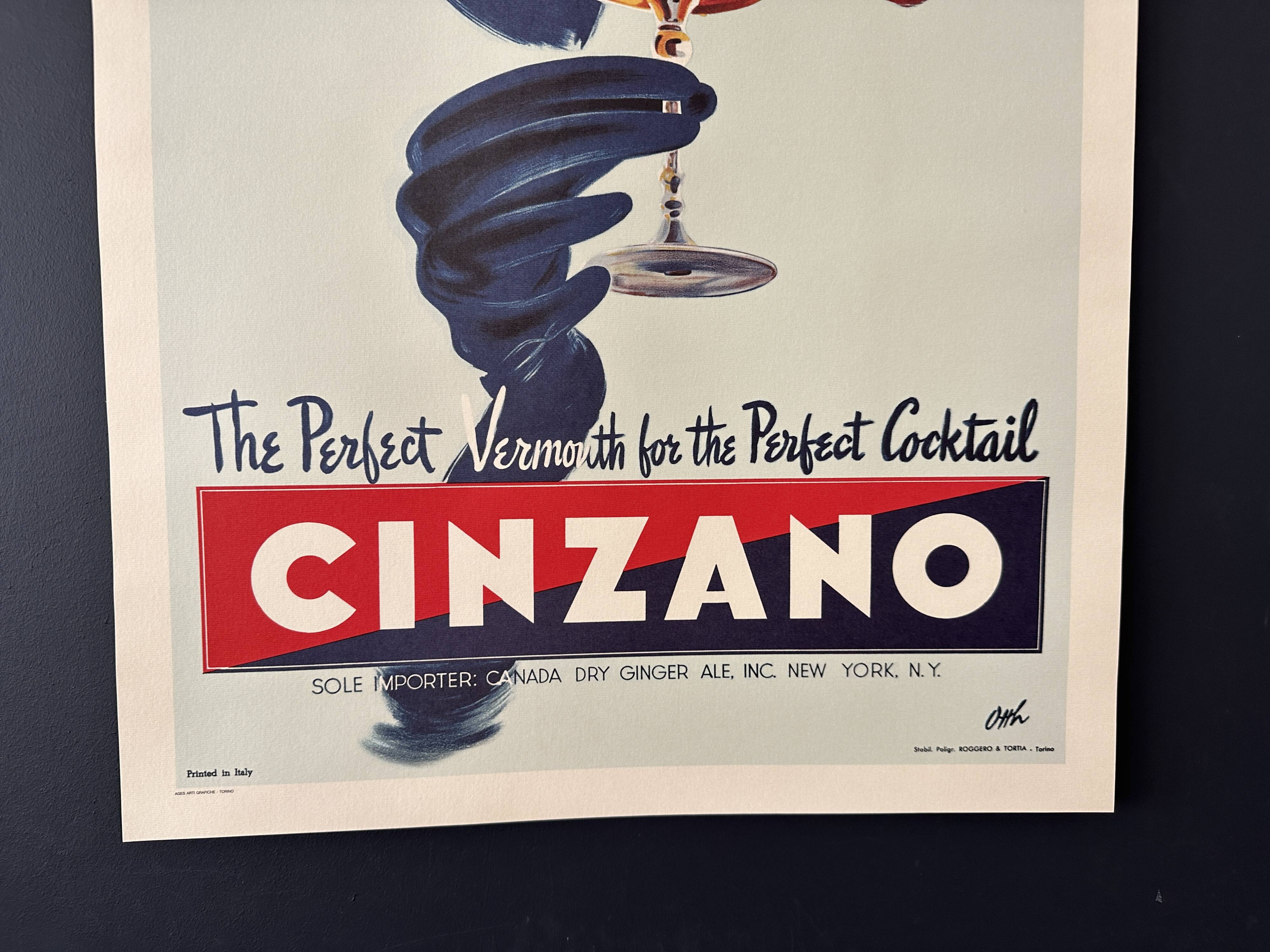 Cinzano advertising poster
