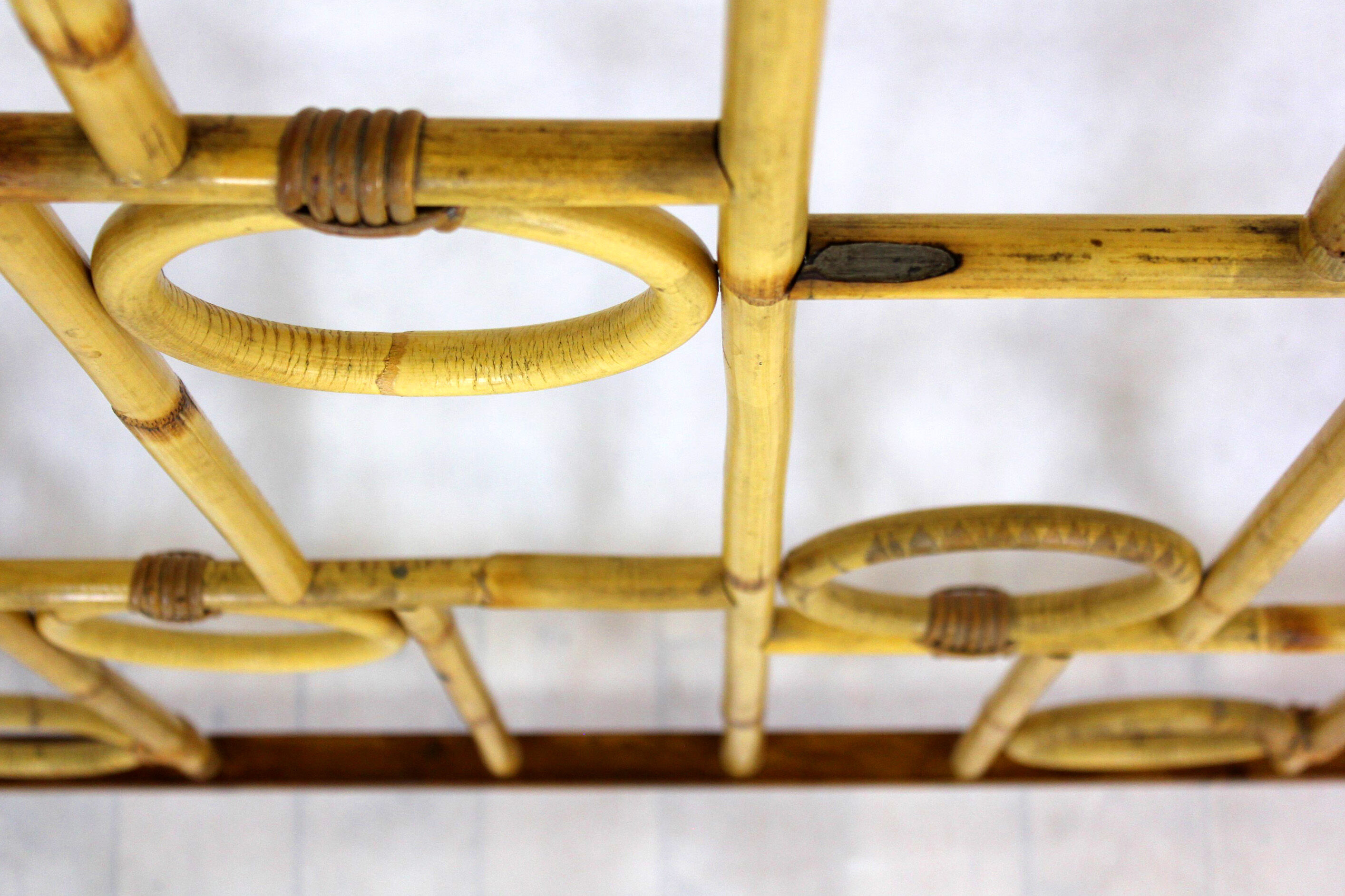 Vintage Bamboo and Rattan Room Divider, 1970s