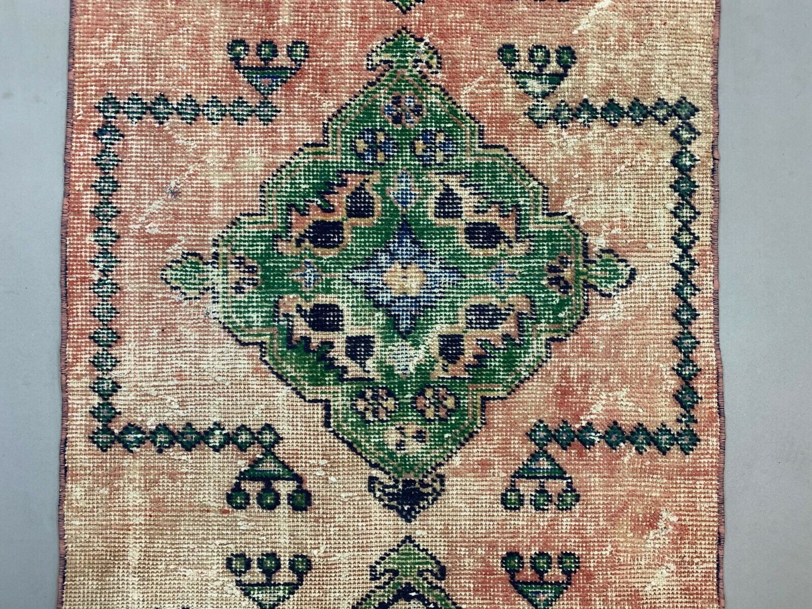 Tapis turc 360x79 cm laine vintage
