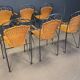 Wicker chairs attributed to Frederick Weinberg, 1960s, set of 6