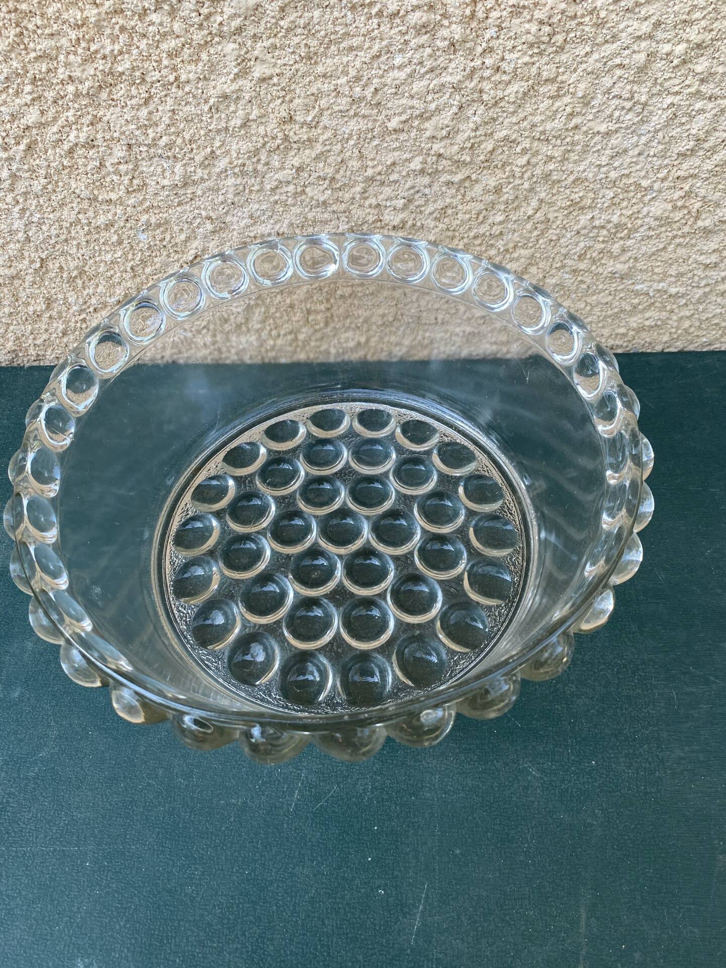 Sublime Coupe en Verre Moulé - Style "Bubble" Vintage