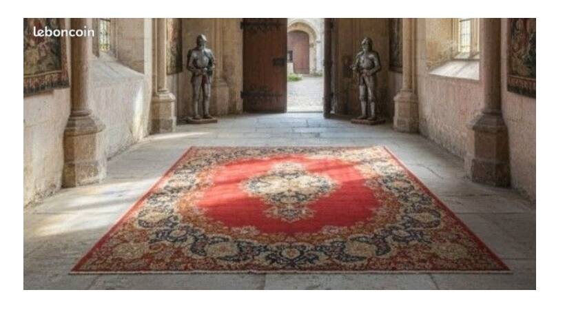 Large hand-knotted Persian Kerman carpet – wool – 402 × 304 cm