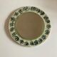 Incised ceramic mirror with flowers 1960
