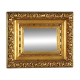 Miroir ancien en bois sculpté et doré, Italie, XXe siècle