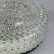 60s 70s ceiling lamp Hustadt Leuchten Germany Plafoniere glass & metal