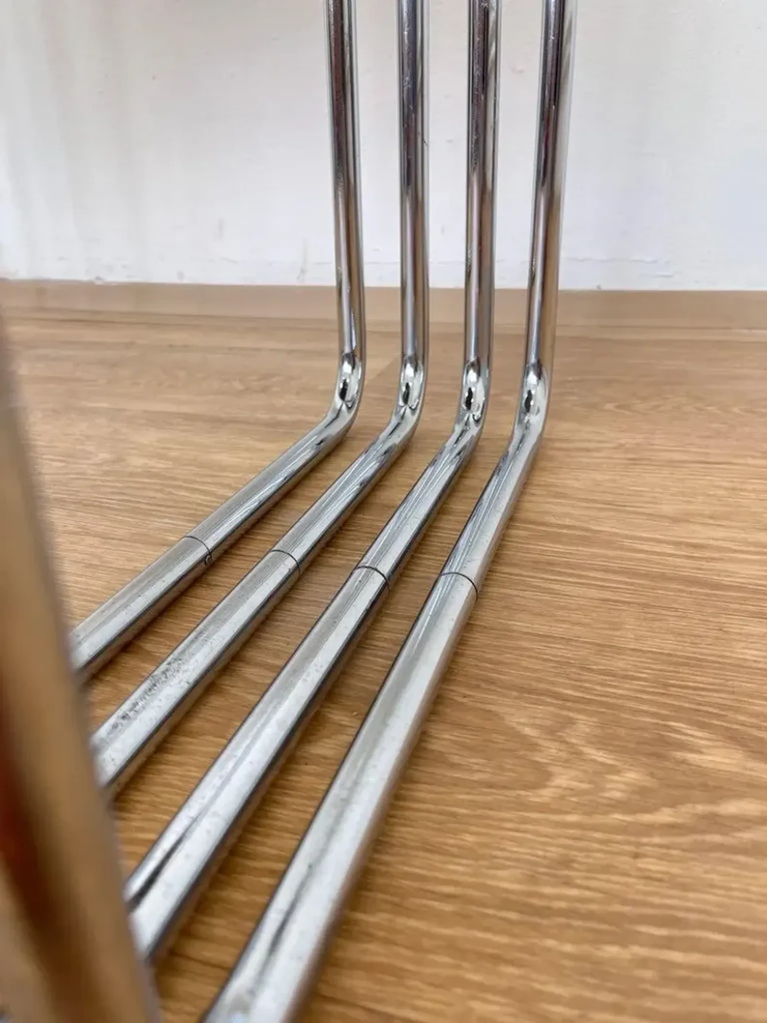 Rare Bauhaus chrome Nesting Tables B9, Marcel Breuer-1940s