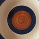Set of 8 hollow plates cap faience gience of Gien 1970s