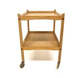 Scandinavian oak serving cart, Sweden, 1960